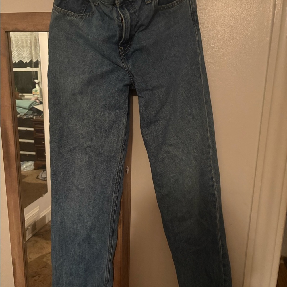 Levi's Low Pro Straight Women's Blue Denim Jeans Low Rise 5-Pocket